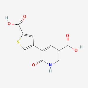 5-(2-Carboxythiophene-4-YL)-6-hydroxynicotinic acid