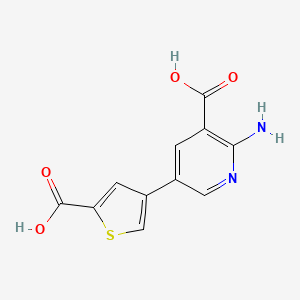 molecular formula C11H8N2O4S B6390378 MFCD18317677 CAS No. 1261951-46-5