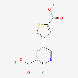 molecular formula C11H6ClNO4S B6390391 MFCD18317682 CAS No. 1261961-98-1