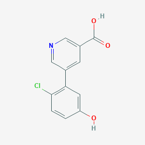 5-(2-Chloro-5-hydroxyphenyl)pyridine-3-carboxylic acid