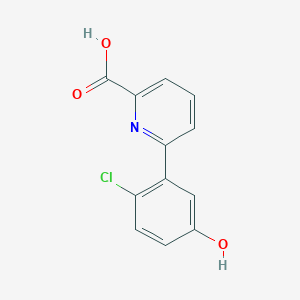 6-(2-Chloro-5-hydroxyphenyl)picolinic acid