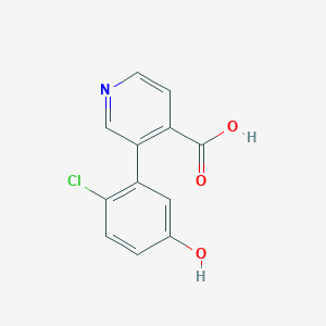 3-(2-Chloro-5-hydroxyphenyl)pyridine-4-carboxylic acid