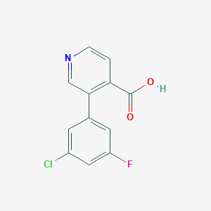 3-(3-Chloro-5-fluorophenyl)pyridine-4-carboxylic acid