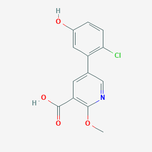 molecular formula C13H10ClNO4 B6390446 MFCD18317698 CAS No. 1261890-83-8