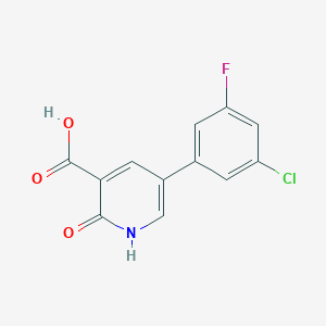 5-(3-Chloro-5-fluorophenyl)-2-hydroxynicotinic acid