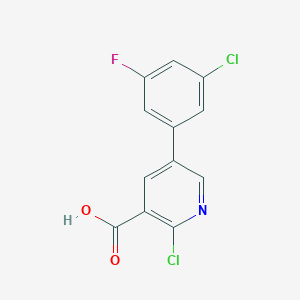 2-Chloro-5-(3-chloro-5-fluorophenyl)pyridine-3-carboxylic acid