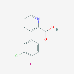 3-(3-Chloro-4-fluorophenyl)picolinic acid