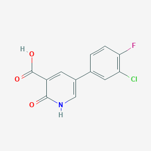 5-(3-Chloro-4-fluorophenyl)-2-hydroxynicotinic acid