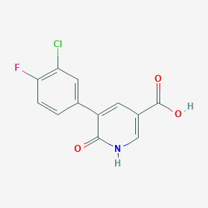 molecular formula C12H7ClFNO3 B6390556 MFCD18317729 CAS No. 1261933-03-2