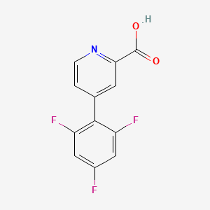 molecular formula C12H6F3NO2 B6390593 4-(2,4,6-Trifluorophenyl)picolinic acid CAS No. 1261984-99-9