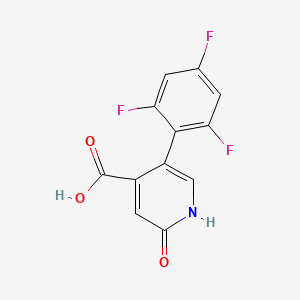 molecular formula C12H6F3NO3 B6390610 MFCD18317743 CAS No. 1261950-18-8