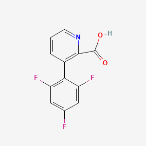 molecular formula C12H6F3NO2 B6390618 3-(2,4,6-Trifluorophenyl)picolinic acid CAS No. 1261909-94-7