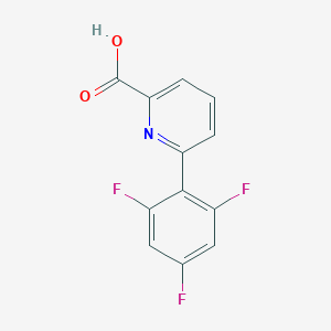 molecular formula C12H6F3NO2 B6390622 6-(2,4,6-Trifluorophenyl)picolinic acid CAS No. 1261933-35-0