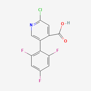 2-Chloro-5-(2,4,6-trifluorophenyl)pyridine-4-carboxylic acid