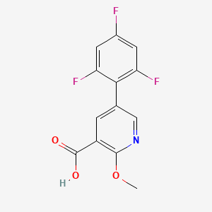 molecular formula C13H8F3NO3 B6390636 MFCD18317745 CAS No. 1261922-61-5