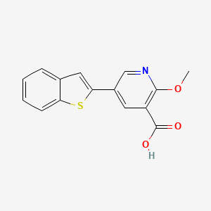 5-[Benzo(B)thiophen-2-YL]-2-methoxynicotinic acid