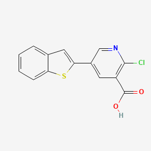 5-[Benzo(B)thiophen-2-YL]-2-chloronicotinic acid