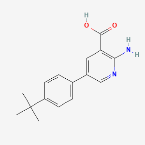 2-Amino-5-(4-tert-butylphenyl)pyridine-3-carboxylic acid