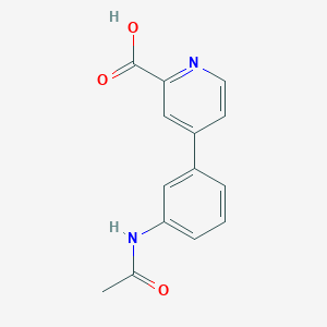 4-(3-Acetylaminophenyl)picolinic acid