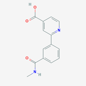 2-[3-(N-Methylaminocarbonyl)phenyl]Isonicotinic acid, 95%