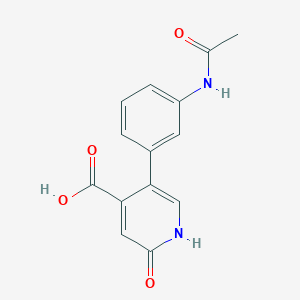 5-(3-Acetylaminophenyl)-2-hydroxyisonicotinic acid