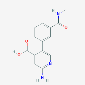 molecular formula C14H13N3O3 B6390907 MFCD18317798 CAS No. 1261979-31-0