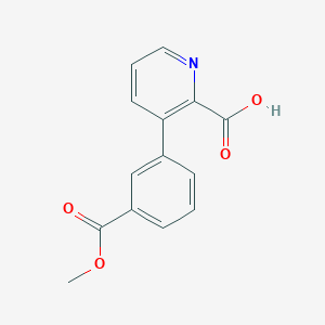 3-(3-Methoxycarbonylphenyl)picolinic acid