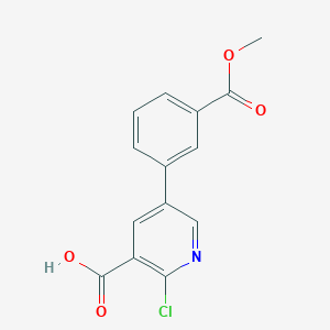 2-Chloro-5-(3-methoxycarbonylphenyl)nicotinic acid