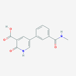 2-Hydroxy-5-[3-(N-methylaminocarbonyl)phenyl]nicotinic acid