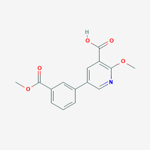 5-(3-Methoxycarbonylphenyl)-2-methoxynicotinic acid