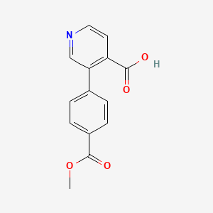 3-(4-Methoxycarbonylphenyl)isonicotinic acid