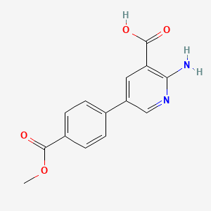 2-Amino-5-(4-methoxycarbonylphenyl)nicotinic acid