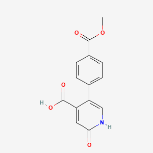 2-Hydroxy-5-(4-methoxycarbonylphenyl)isonicotinic acid