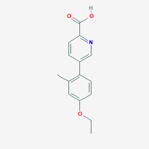 5-(4-Ethoxy-2-methylphenyl)picolinic acid