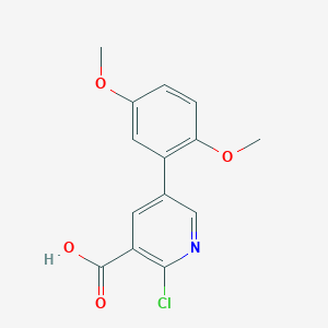 2-CHLORO-5-(2,5-DIMETHOXYPHENYL)NICOTINIC ACID