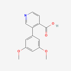 molecular formula C14H13NO4 B6391401 MFCD18085877 CAS No. 1258609-79-8