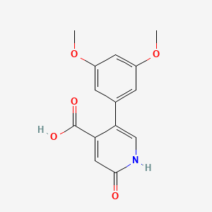 5-(3,5-Dimethoxyphenyl)-2-hydroxyisonicotinic acid