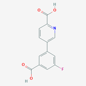 5-(3-Carboxy-5-fluorophenyl)picolinic acid