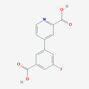 4-(3-Carboxy-5-fluorophenyl)picolinic acid