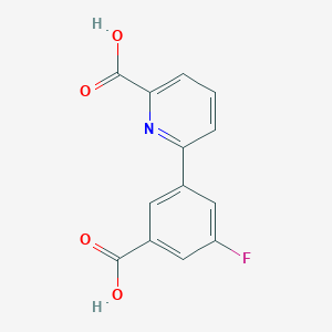 6-(3-Carboxy-5-fluorophenyl)picolinic acid