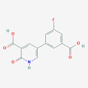 5-(3-Carboxy-5-fluorophenyl)-2-hydroxynicotinic acid