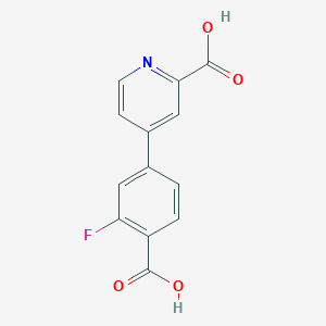 4-(4-Carboxy-3-fluorophenyl)picolinic acid