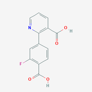 2-(4-Carboxy-3-fluorophenyl)nicotinic acid