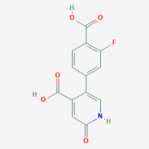 5-(4-Carboxy-3-fluorophenyl)-2-hydroxyisonicotinic acid