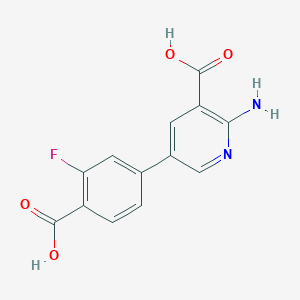 2-AMINO-5-(4-CARBOXY-3-FLUOROPHENYL)NICOTINIC ACID