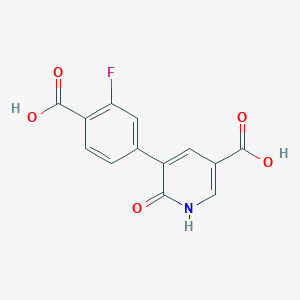 5-(4-Carboxy-3-fluorophenyl)-6-hydroxynicotinic acid