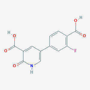 5-(4-Carboxy-3-fluorophenyl)-2-hydroxynicotinic acid