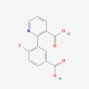 2-(5-Carboxy-2-fluorophenyl)nicotinic acid, 95%