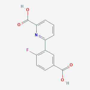 6-(5-Carboxy-2-fluorophenyl)picolinic acid