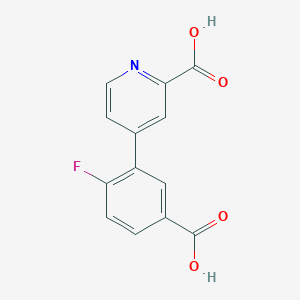 4-(5-Carboxy-2-fluorophenyl)picolinic acid